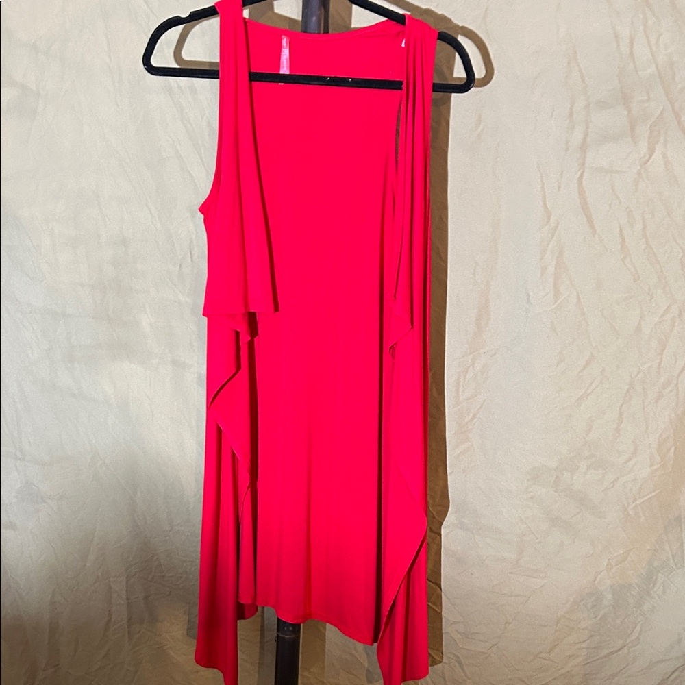 Ruby Ribbon cotton vest